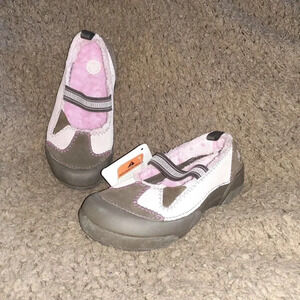 CROCS-Dawson Mary Jane Girl’s Shoes-Brown/Pink Suede-Faux Fur Lined-Size J3-NWT